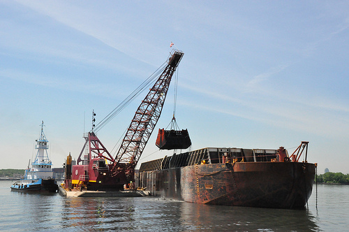 Dredging in the New York Harbor